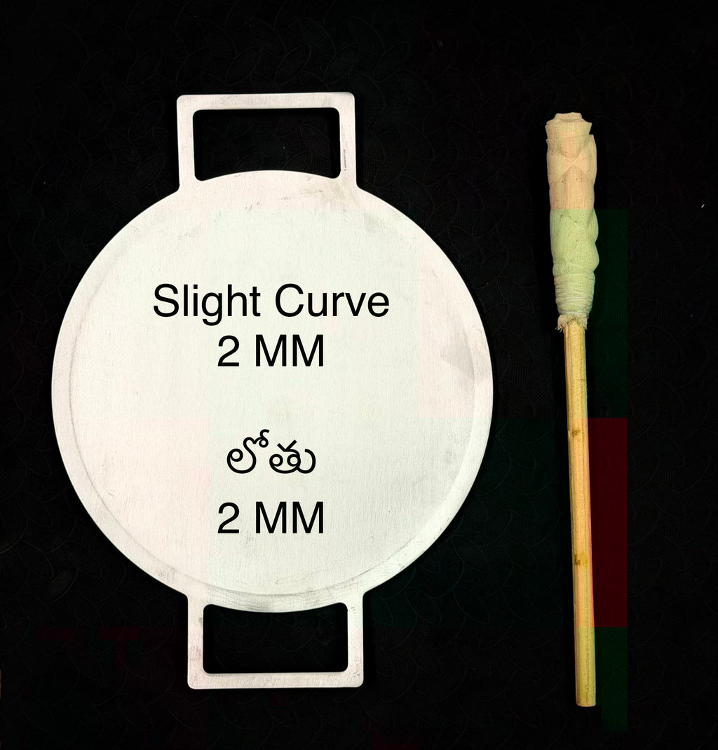 Curve 11.5 Inch Double Handle Fully Seasoned Pan +(FREE) Magic Wand