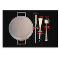13 Inch 8MM Fully Seasoned Dosa Pan With 2mm Border + FREE SPATULA అట్లకాడ  +FREE Ladle గరిట+FREE Spatula(అట్లకాడ) + (FREE)Magic Wand
