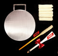 11.5 Inch Single Handle Fully Seasoned Pure Iron Dosa Tawa  +Pack of 5 Magic Wand Cloth + FREE Spatula (FREE)Magic Wand